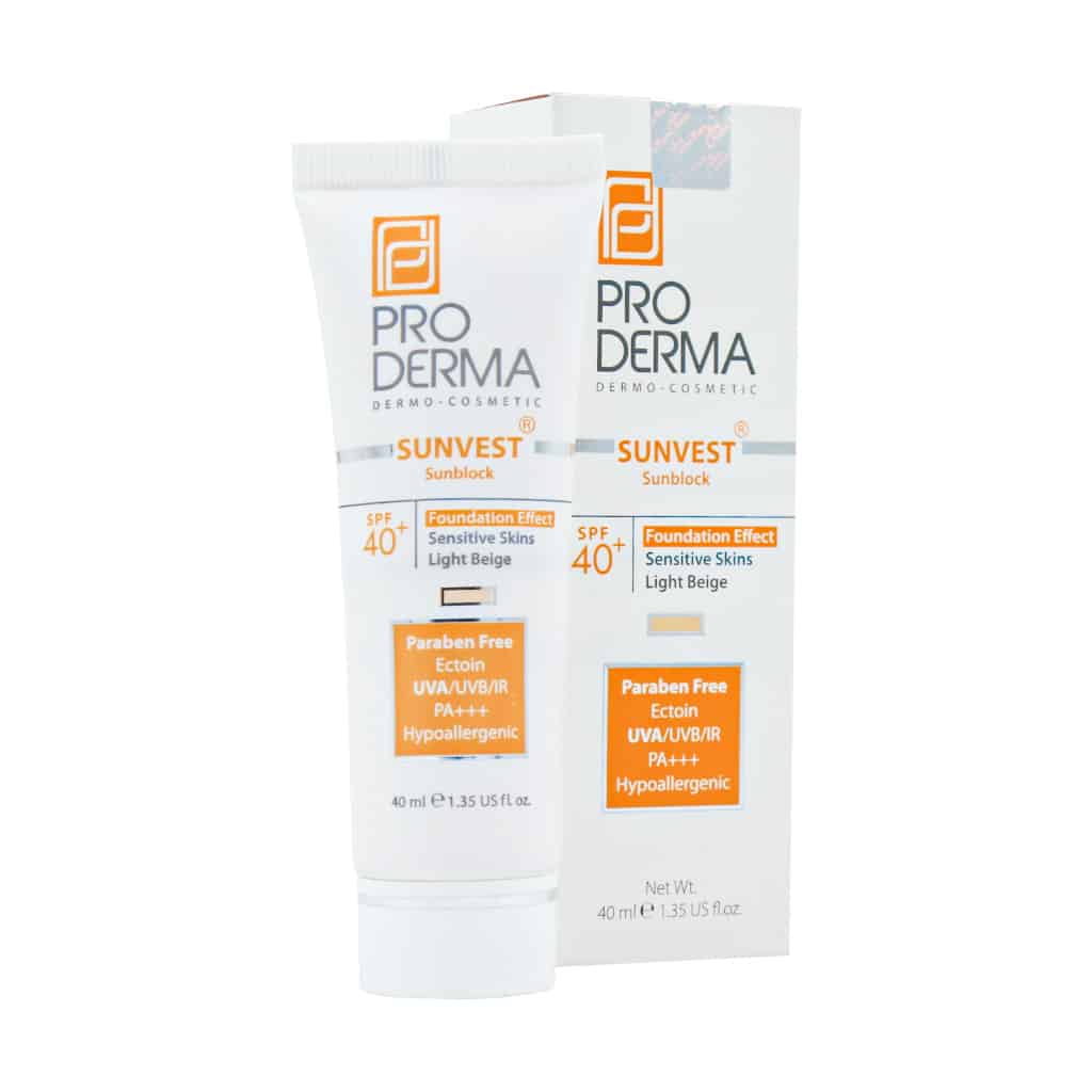 کرم ضد آفتاب مینرال رنگی پرودرما ⁺SPF40 مناسب پوست های حساس 40 میلی لیتر(انقضا 05/1405)