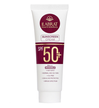 کرم ضدآفتاب بی رنگ SPF50 ایلابرت 40 میلی لیتر