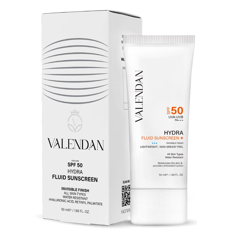 فلوئید ضد آفتاب آبرسان 50SPF بدون رنگ ولندان